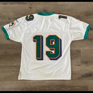 Authentic Reebok Triple Stitched Brandon Marshall 19 Miami Dolphins White Jersey